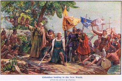 Columbus Landing in the New World by Dioscoro Teofilo Puebla Tolin